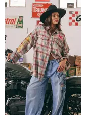 Sabbi Horse Power Flannel Shirt | Burgundy
