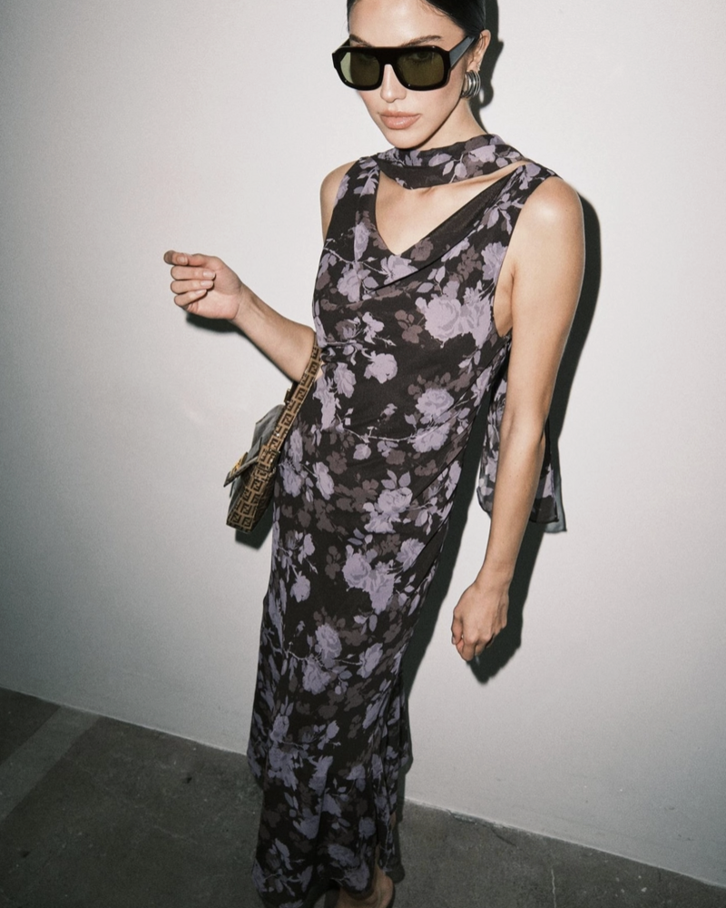 Noelle Chiffon Maxi Dress