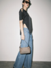 Carlie Asymmetric Scarf Hem Blouse | Black