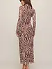 Z Supply Sevilla Zebra Mesh Midi Dress