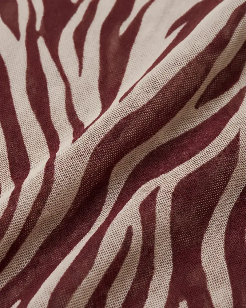 Z Supply Sevilla Zebra Mesh Midi Dress