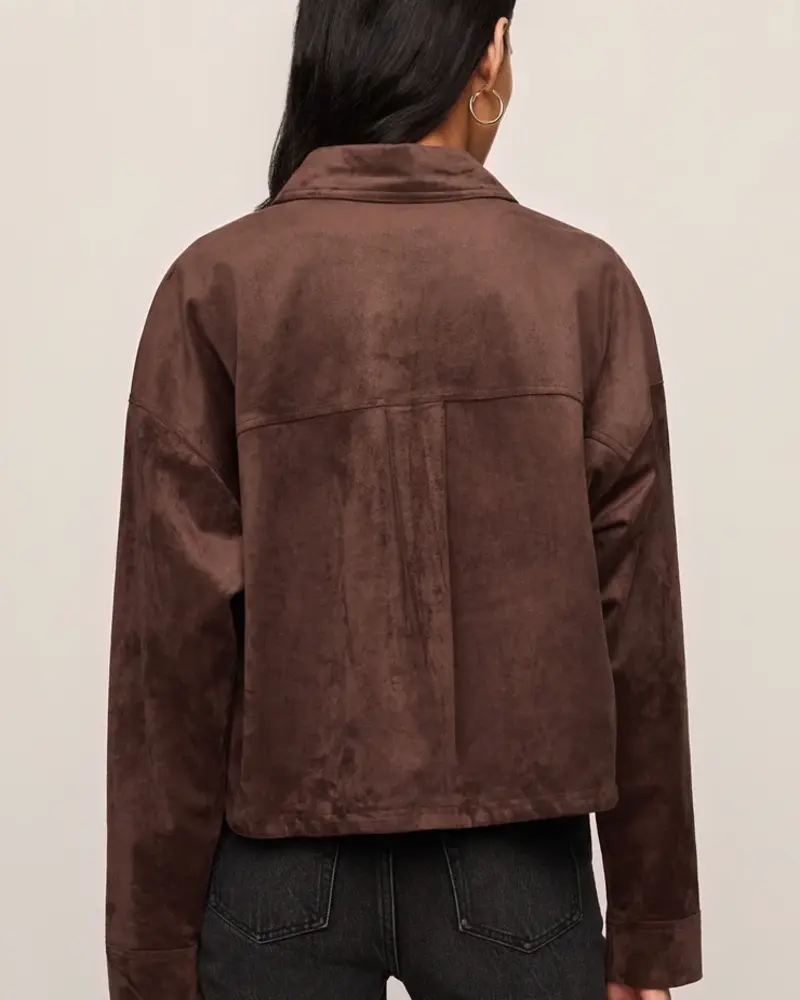 Z Supply All Day Cropped Suede Jacket