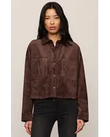 Z Supply All Day Cropped Suede Jacket
