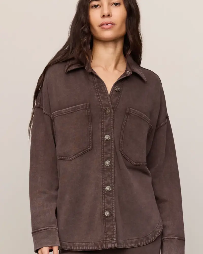 Z Supply All Day Knit Jacket | Chocolate