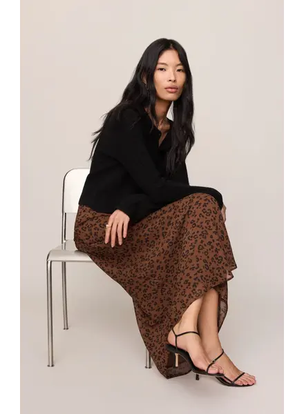 Z Supply Europa Leopard Maxi Skirt