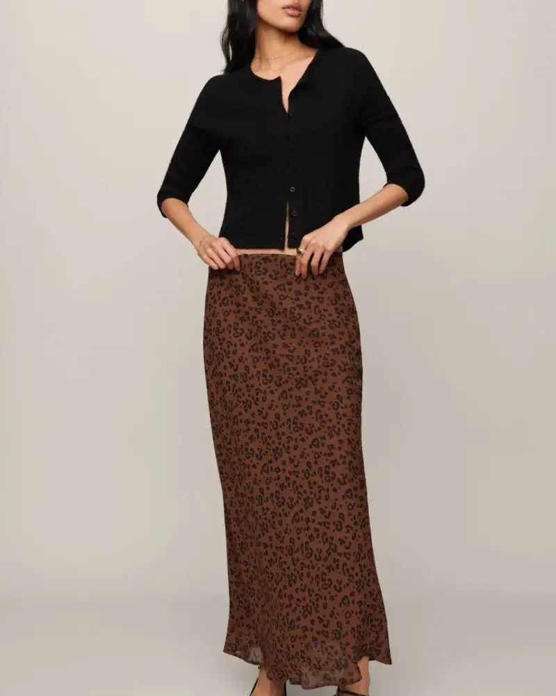 Z Supply Europa Leopard Maxi Skirt