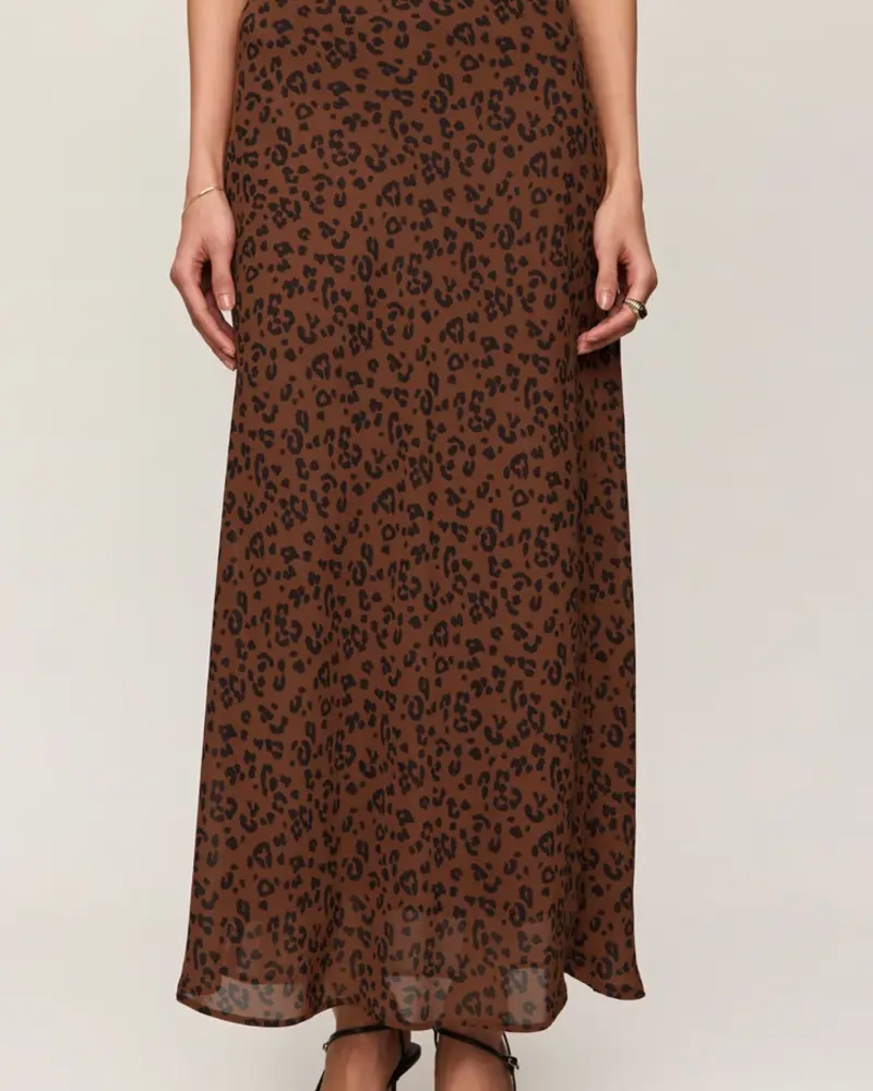 Z Supply Europa Leopard Maxi Skirt