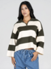 Estelle Rugby Zip Sweater | Olive