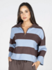 Estelle Rugby Zip Sweater | Blue