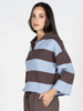 Estelle Rugby Zip Sweater | Blue