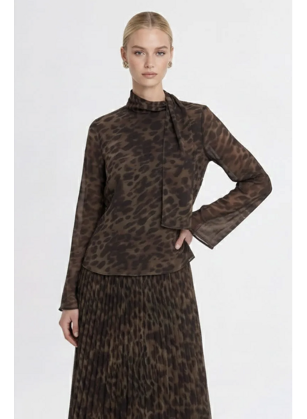 Zoey Leopard Blouse