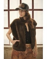 Fonda Faux Fur Reversible Quilted Vest