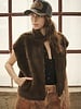 Fonda Faux Fur Reversible Quilted Vest