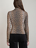 Kennie Mock Neck Top | Leopard
