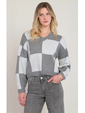 Heather Colorblock Sweater
