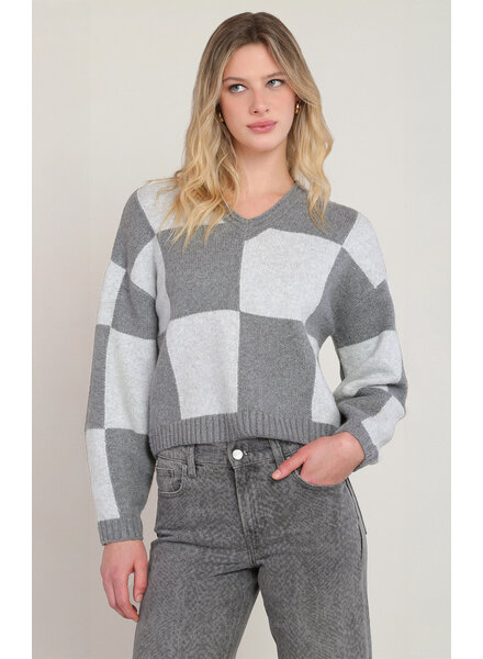 Heather Colorblock Sweater