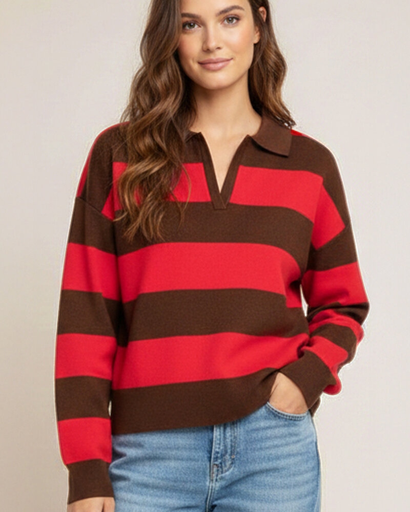Dillian Stripe Polo