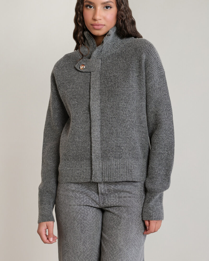 Foxy Zip Up Cardigan
