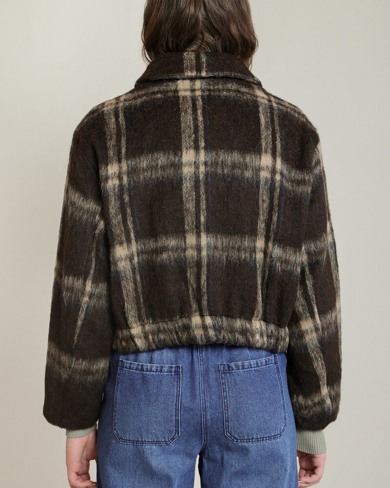 Kendra Brown Checkered Jacket