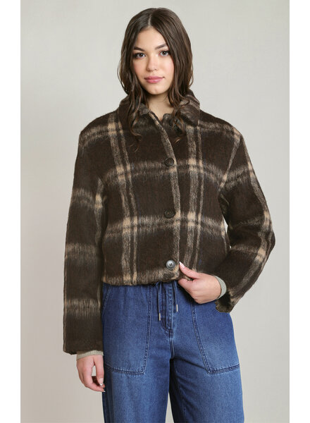 Kendra Brown Checkered Jacket
