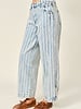 Striped Denim Washed Jean