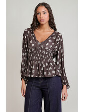 Kennie Smocked Blouse