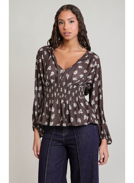 Kennie Smocked Blouse
