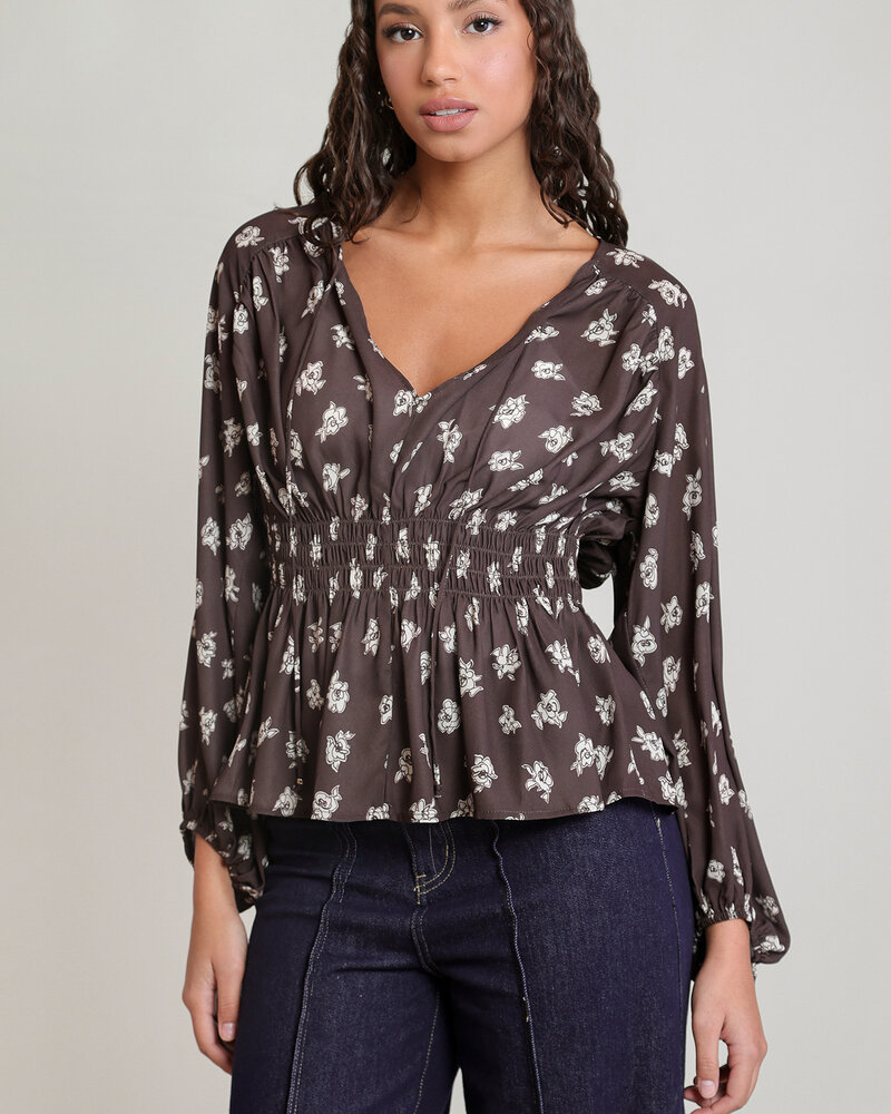 Kennie Smocked Blouse