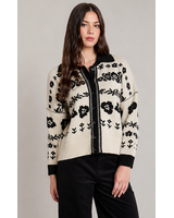 Flower Power Jacquard Cardigan