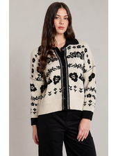 Flower Power Jacquard Cardigan