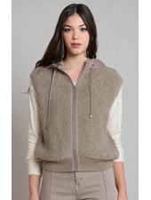 Maeve Boucle Vest | Grey
