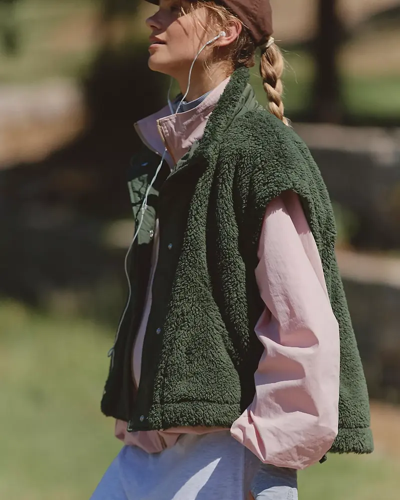 Free People Scout It Out Fleece Vest | Ivy