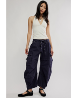 Free People Reef Curved Twill Cargo Pants | Black