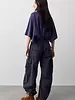 Free People Reef Curved Twill Cargo Pants | Black