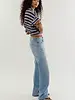 Free People Fable Low-Rise Twisted Bowed Jeans | Art