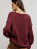 Free People Montreal Oversized Thermal Henley | Burgundy