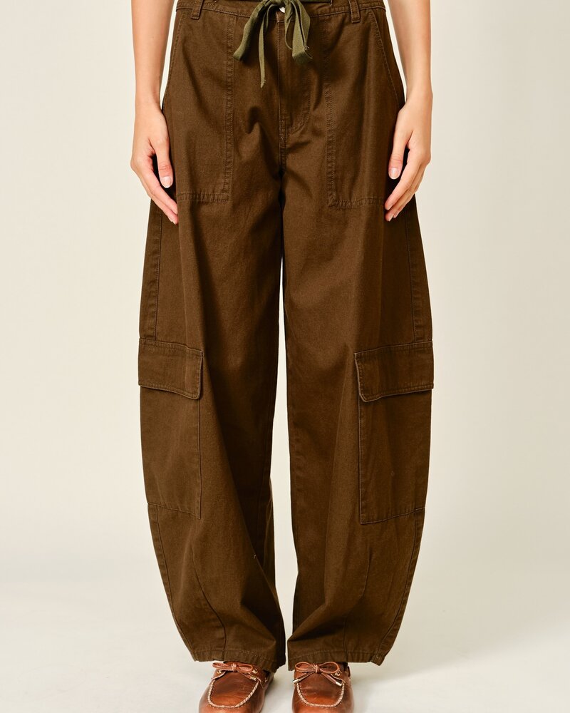 Utility Barrel Cargo Pants | Kahki