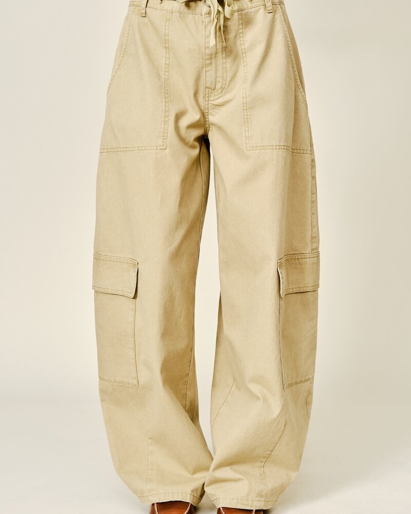 Utility Barrel Cargo Pants | Olive