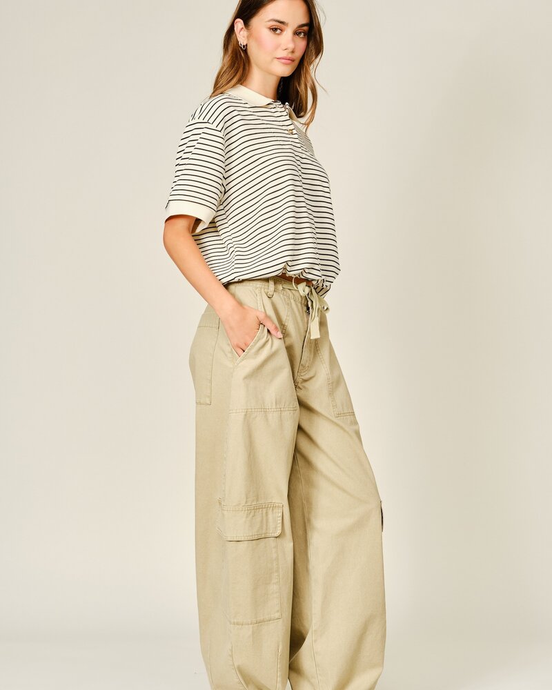 Utility Barrel Cargo Pants | Olive
