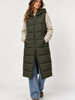Vero Moda Michelle Long Puffer Vest | Forest