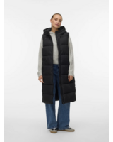 Vero Moda Michelle Long Puffer Vest | Black
