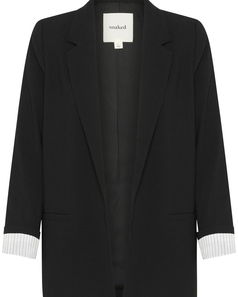 Shirley Fold-up Blazer | Black