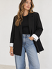 Shirley Fold-up Blazer | Black