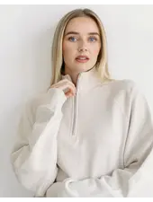 Not Your Boyfriend's Half Zip Sweatshirt | Oat