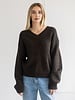Essential V-Neck Sweater | Espresso