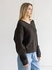 Essential V-Neck Sweater | Espresso