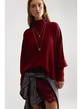 Free People Moon Daisy Turtleneck Twofer | Cabernet