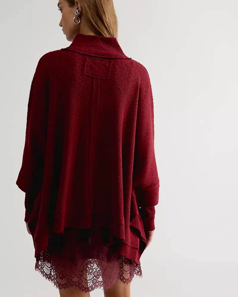 Free People Moon Daisy Turtleneck Twofer | Cabernet