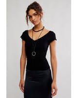 Free People Little Extra Tee | Black