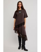 Free People Frosted Lace Layered Tee